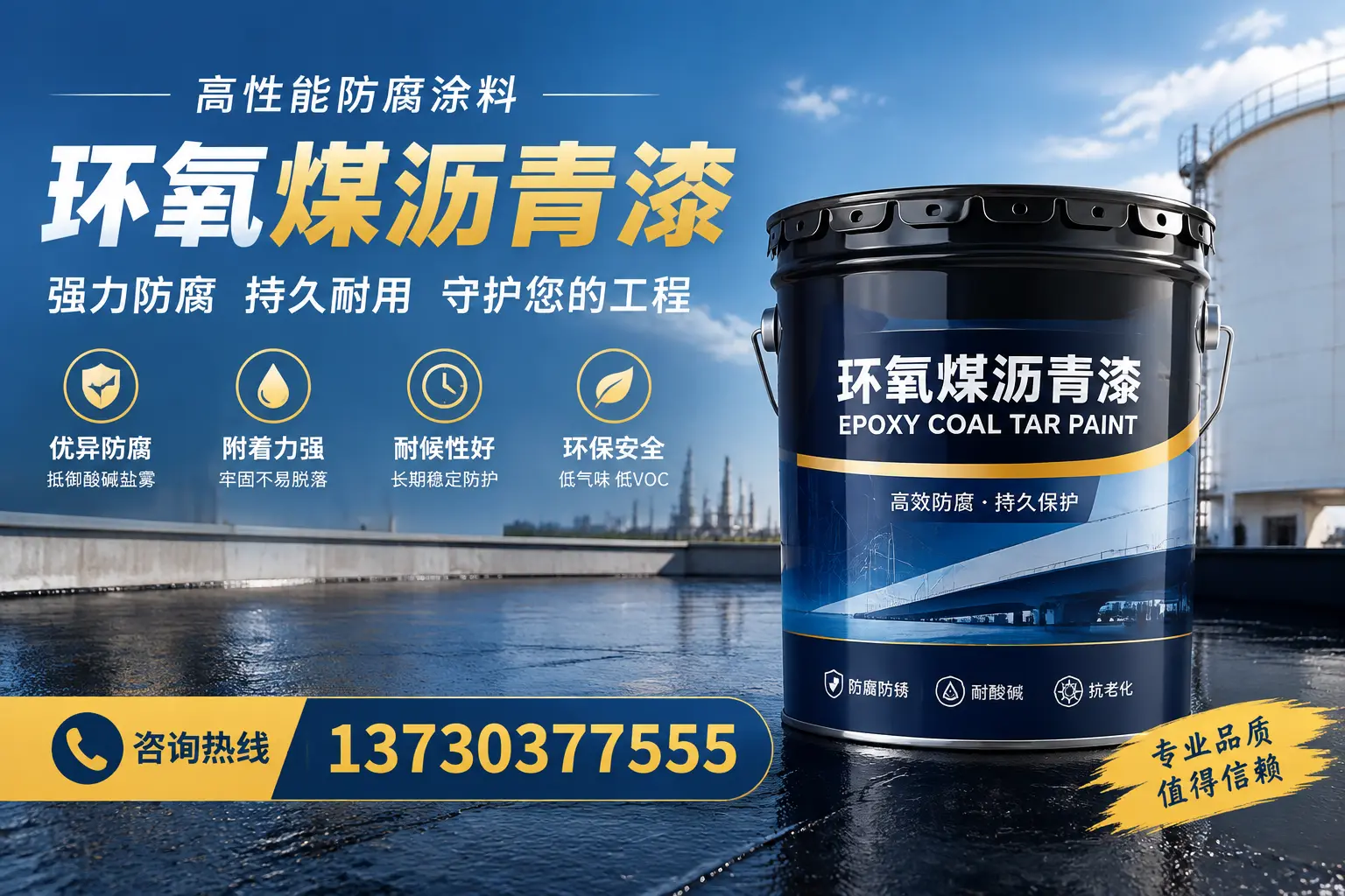 环氧煤沥青漆的耐久性分析，适合苏州的使用场景